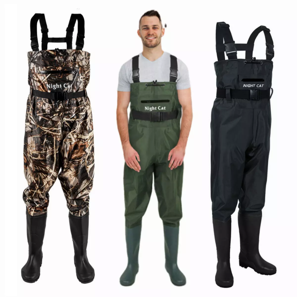 Fishing Waders for Men with Boots Waterproof Overall Chest Waders Hunting  2024