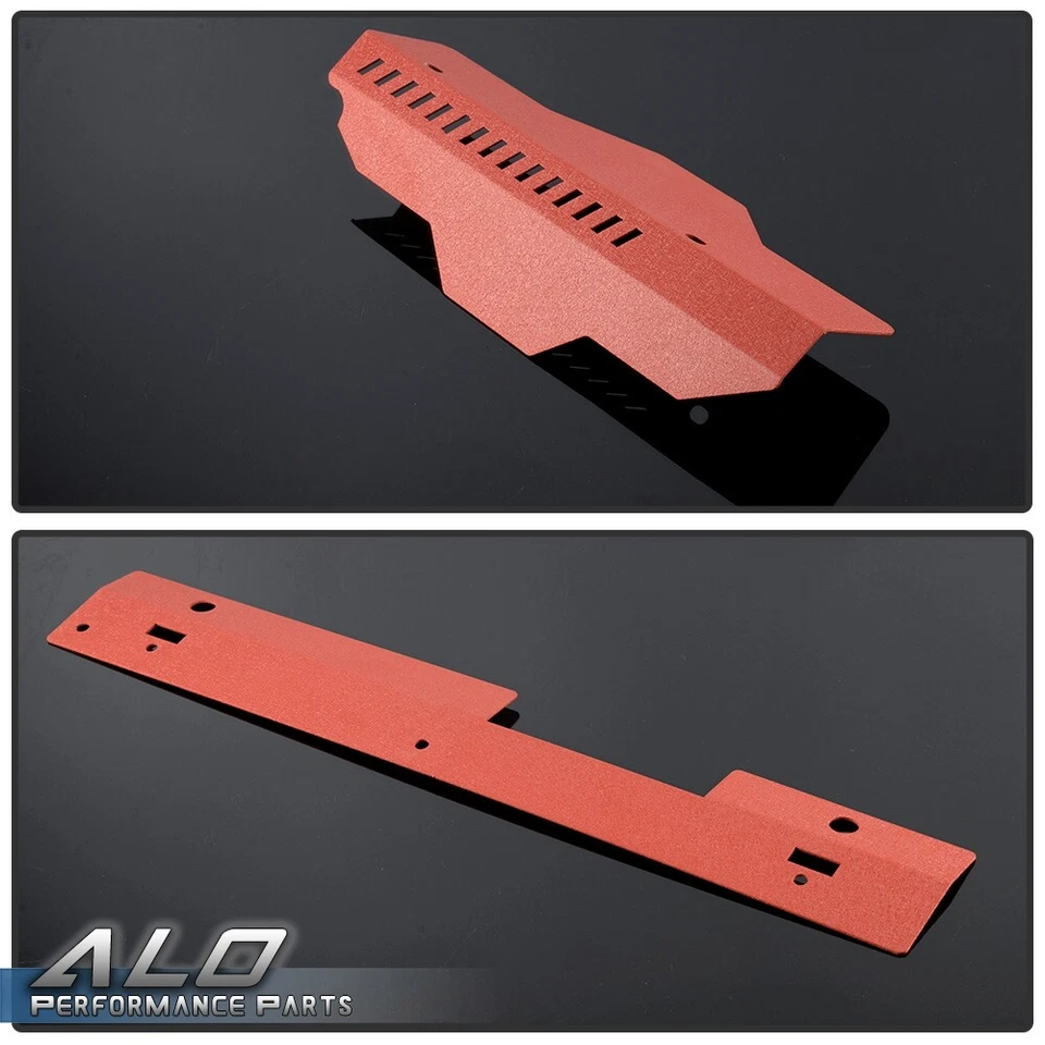 Fit For 2002-2007 Subaru WRX & STI Radiator Shroud & Pulley Belt Cover Combo Red Foto 4 de 4