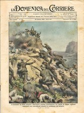 1935 * La Domenica Del Corriere (N°42) "L'avanzata in Suolo Etiopico - Aviazione