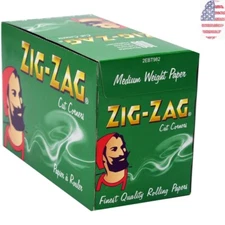 100 Rolling Paper Booklets in Green Standard Box - Eco-Friendly Smoking Choice