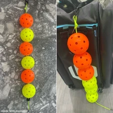 Green 6-ball Pickleball Bag Ball Stringer Holder Carrier Organizer Accessories
