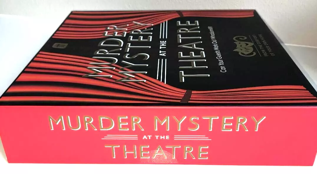 Host Your Own Murder Mystery at the Theatre Party Game - Reusable Game Kit  S9031