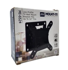 Mount-It! Low-Profile TV Wall Mount Bracket Fits Up To 32" TVs MI-6524