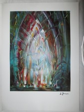 Konrad ZUSE - Kunstdruck - original signiert - 70x50 cm Außenmaß - sehr gut