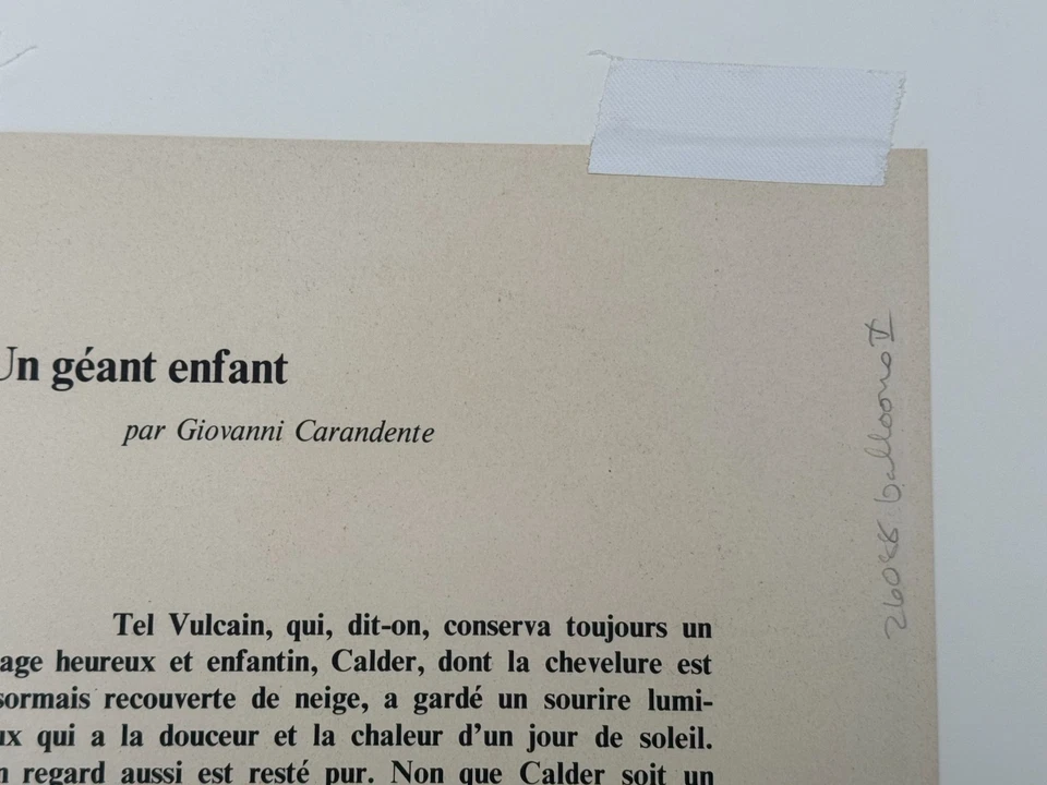 MARCO ALEJANDER CALDER LITOGRAFÍA A COLOR VINTAGE DERRIERE LE MIROIR AÑOS 60 AÑOS 70 Foto 3 de 4