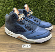 Nike Air Jordan 5 Retro “Bronze/Obsidian Navy White” 136027-416 Men’s 11 487
