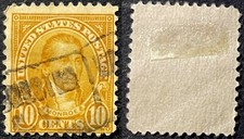 USA 1927 10c James Monroe Sc-642 Orange Used #W13 - US Seller