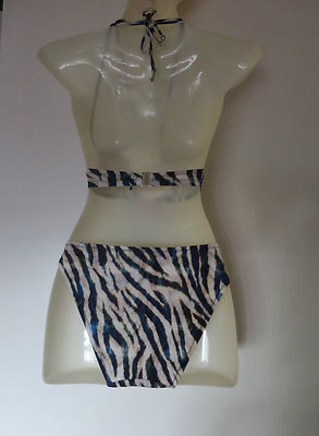 Bikini Deux Pièces Pain De Sucre Nikita - Haut Taille 2 (85FR), Bas Taille 4 (44FR) - Motif Tigre Multicolore - Neuf Avec étiquettes