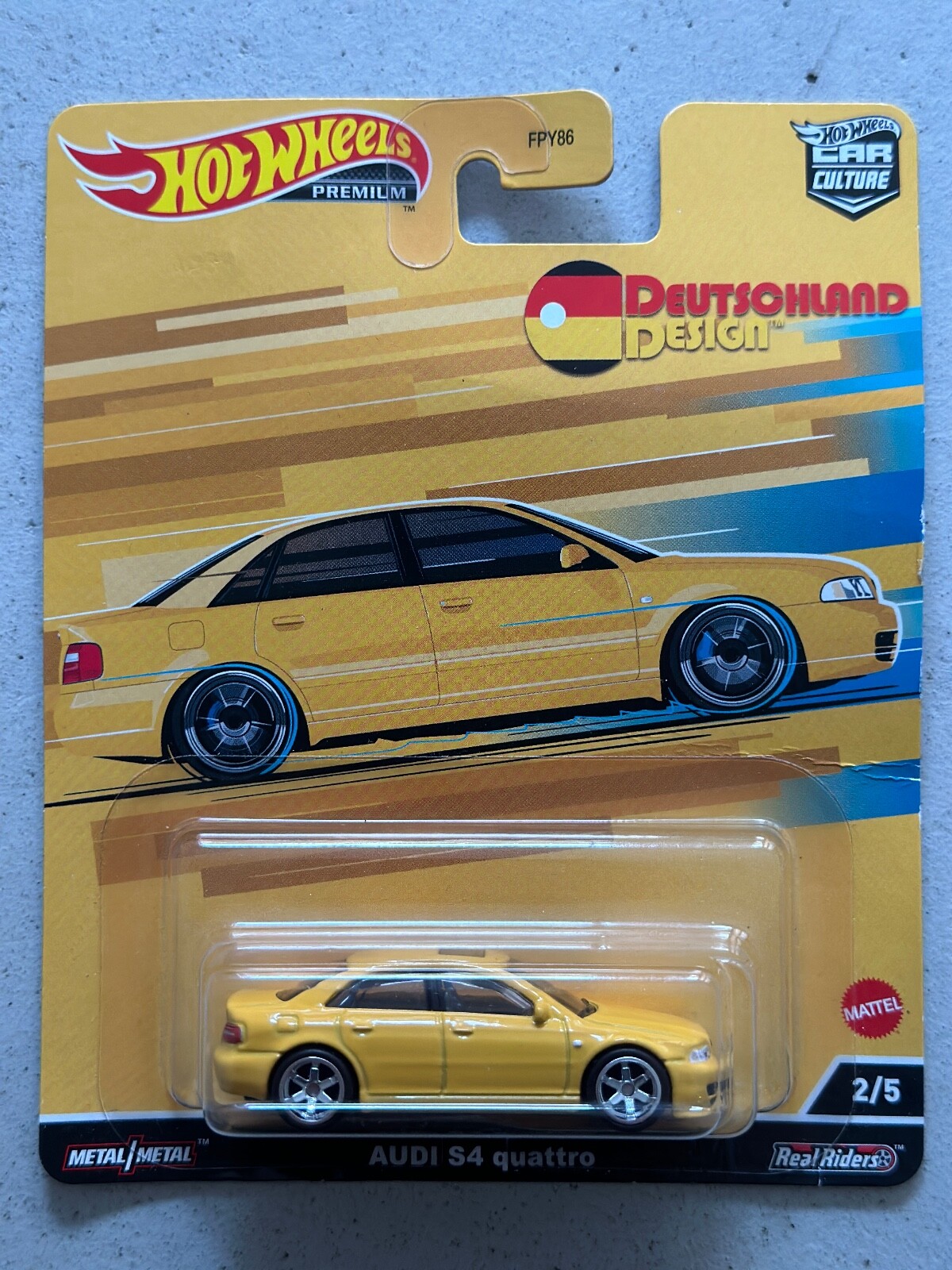 Hot Wheels Premium Deutschland Design AUDI S4 QUATTRO Car Culture Real Riders