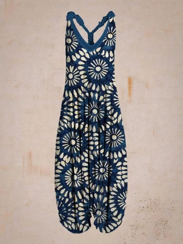 Women's Vintage Sleeveless Jumpsuit Wide Leg Jumpsuit One Piece Harem Pants *//1 - Bild 43 von 44