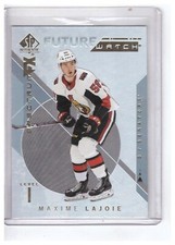 Maxime Lajoie 2018-19 SP Authentic FW Spectrum FX Card #S-63 (unscratched)