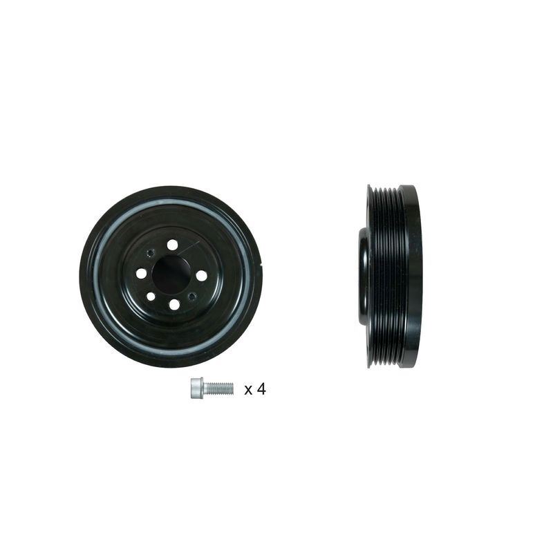 Gates TVD1184A Crankshaft Belt Pulley Replacement Fits Audi Seat Skoda VW