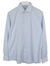 SUITSUPPLY Custom Made Slim Fit Formal Shirt Men's 41 / 16 Pinstripe Spread Neck