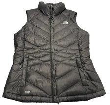 The North Face 550 Down Filled Gray Puffer Vest Womens Medium