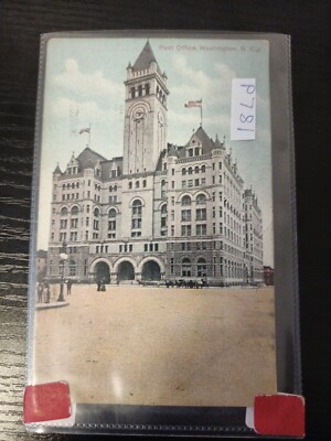 Alte Postkarte - Post Office Department - Washington D.C - U.S.A Posted 1908