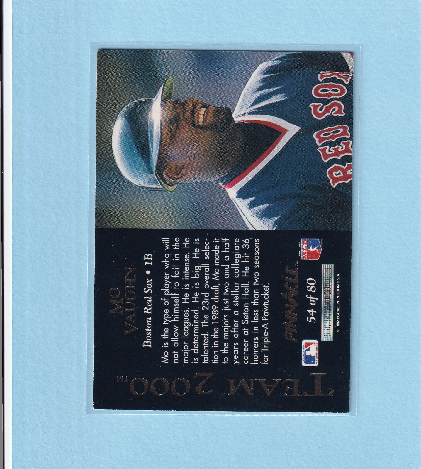 1992 Pinnacle Team 2000 #54 Mo Vaughn