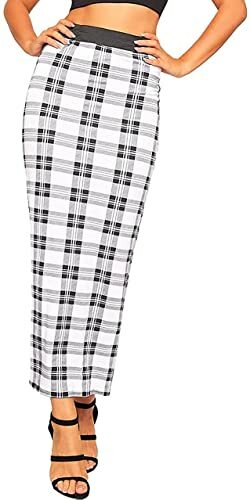 New UK Printed Long Jersey Bodycon Elasticated Waist Gypsy Maxi Skirt For Women - Picture 1 of 12