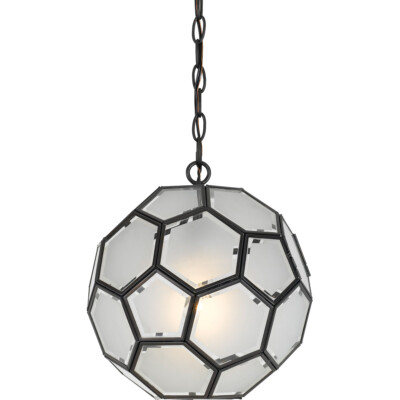Cal Lighting FX-3608-1P Pablo 1 Light 12 inch Black Pendant Ceiling Light