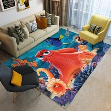 Finding Dory Nemo Print Foldable Rectangular Floor Mat Rugs Anti-Skid Carpet