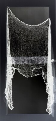 HALLOWEEN Fensterdeko ''Spinnennetz'' Deko Netz weiß 200 x 75 cm