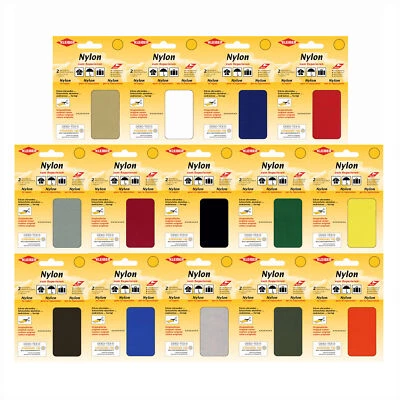 Kleiber Nylon Flicken viele Farben Outdoor Schirm Camping uvm 2er Set 10 x 12 cm