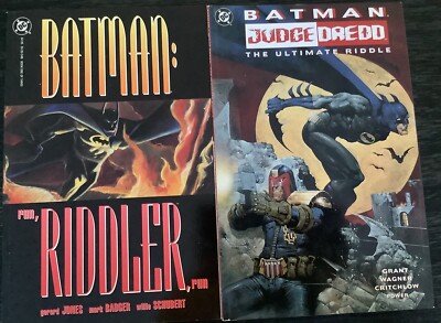 Batman Judge Dredd: The Ultimate Riddle & Batman: Run Riddler DC Graphic Novels