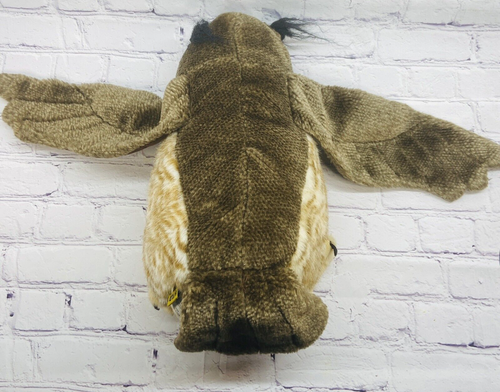Great Horned Owl Audubon Wild REPUBLIC Plush Stuffed Animal Realistic Wings Hang - Picture 7 of 15