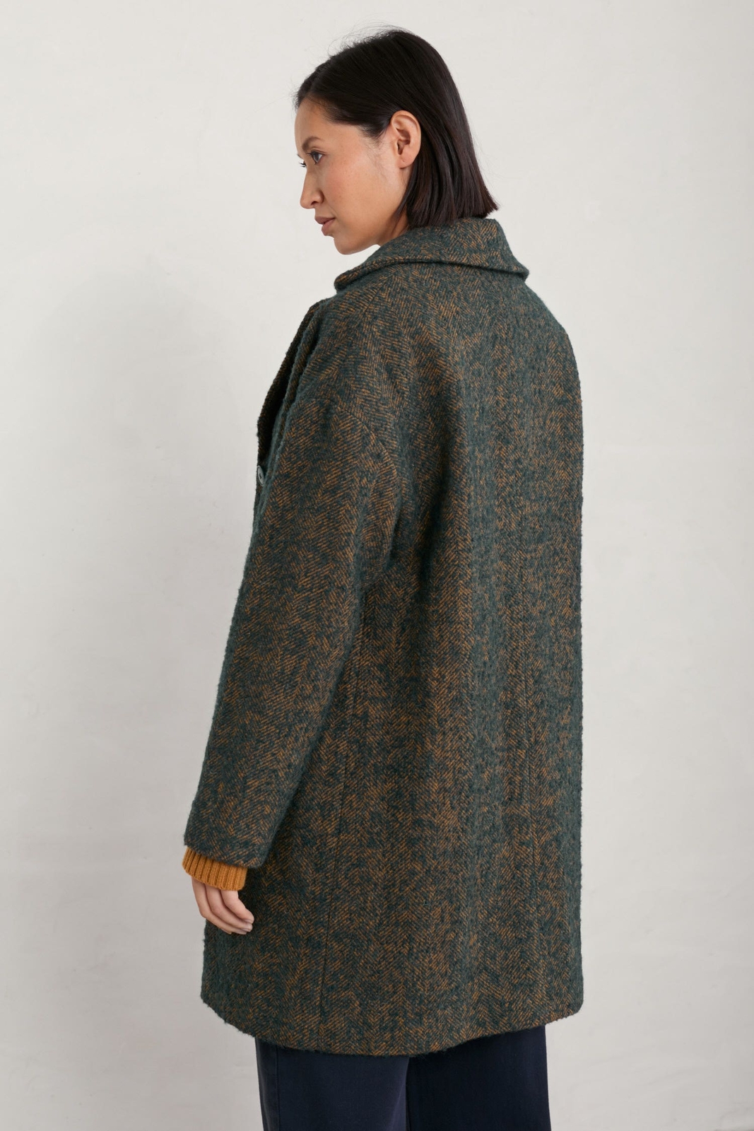 Seasalt Women's Coat teal Trenwheal Woolrich Coat Regular Dark