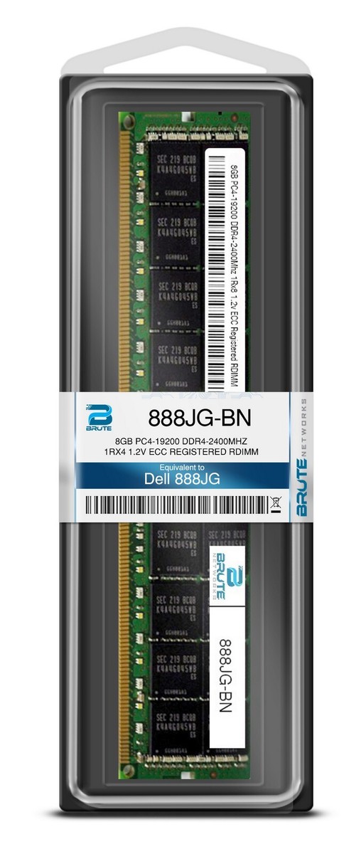 888JG - Dell Compatible 8GB PC4-19200 DDR4-2400Mhz 1Rx8 1.2v ECC