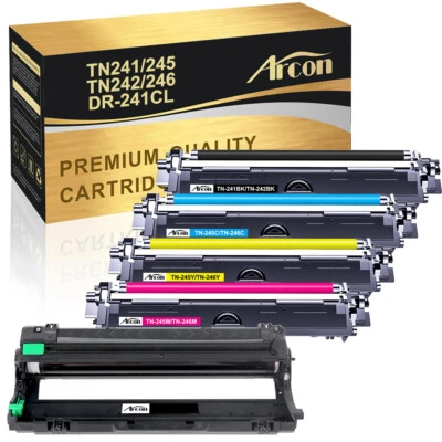 ARCON Toner batteria compatibile con Brother TN241 DR-241CL DCP9017CDW HL3152CDW HL3172CDW