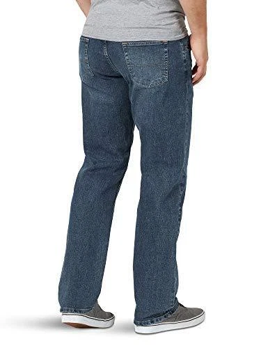 Wrangler Authentics Men's Big & Tall Comfort Flex Waist Relaxed Fit Jean, Smoke, - Image 2 of 4