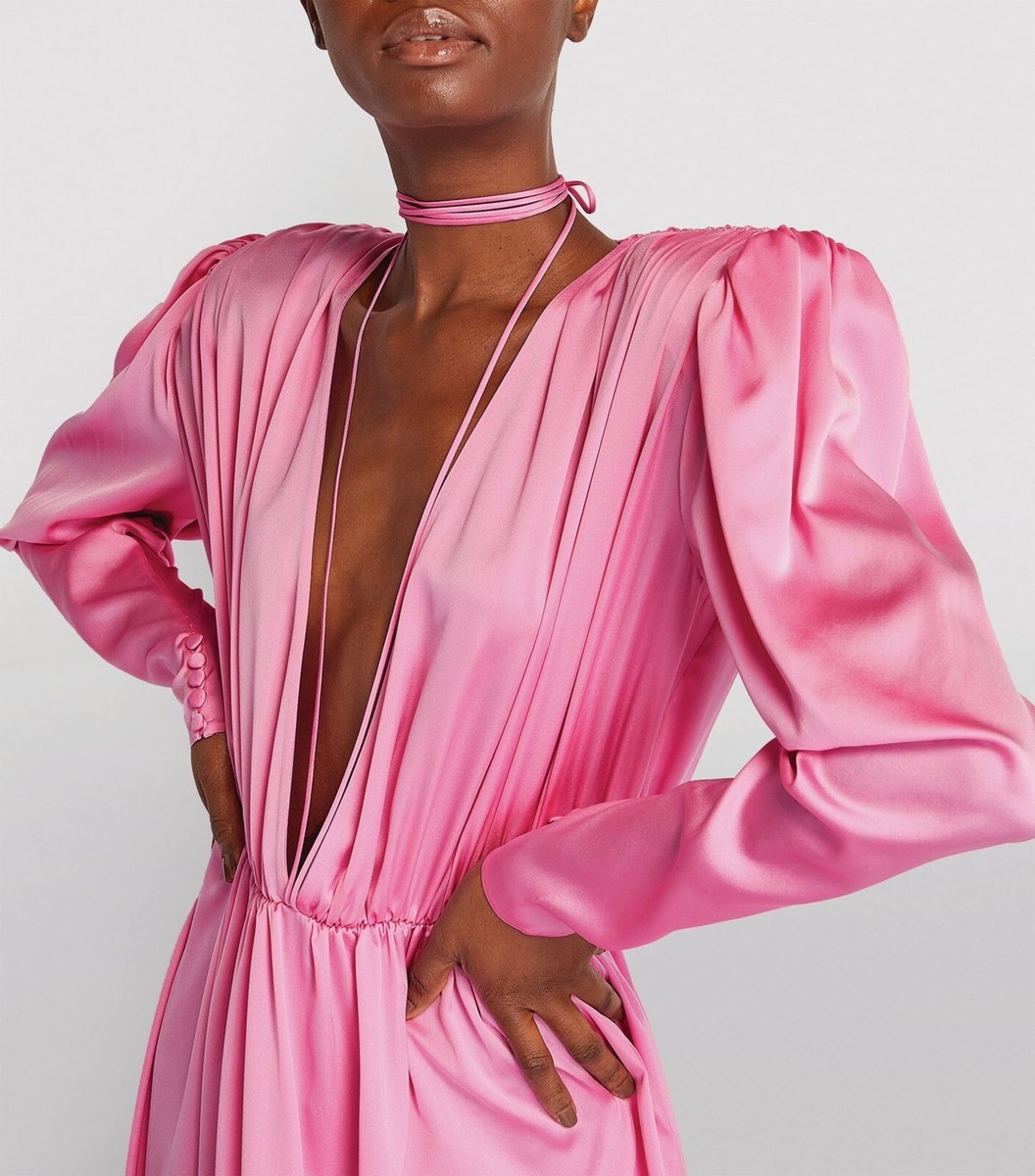 ワンピースその他 MAGDA BUTRYM Women Dresses 277425 PINK Magda Butrym Stretch Silk Maxi Dress 38 Pink | eBay