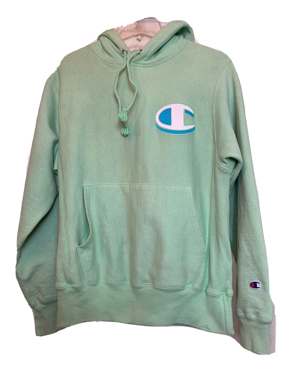 Mint green hoodie champion sale