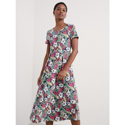 Seasalt Veronica Midi Dress - Garden Flowers Night - 8 10 12 14 16 18 - BNWT - Picture 4 of 5