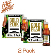 Gold Peak Real Brewed Tea Zero Sugar , Bottle...