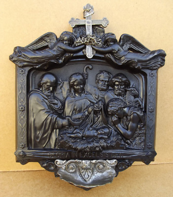 Ebonit Weihkranz Die Geburt Jesu Chris Skulptur Flachrelief Napoleon III