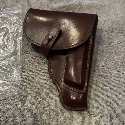 Vintage Makarov Leather Holster Military Pistol Carry Case Exc Marked