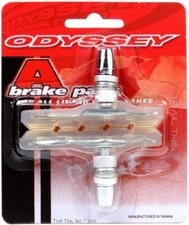 Odyssey A-Brake Pads Clear Linear-Pull BMX Bike Threaded-Posts Soft