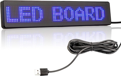 Portable Bluetooth LED Sign - Custom 9x2 Inch Messaging for Cars and Businesses - Picture 3 of 10