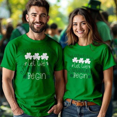 T-shirt maglietta uomo e donna Shenanigans divertente giorno di San Patrizio verde irlandese #STPD - Foto 22 di 31