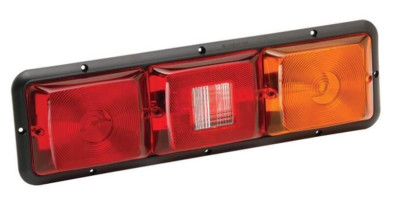 Bargman 30-84-104 Recessed Triple Long Horizonal Taillight (Red, Backup, Amber)