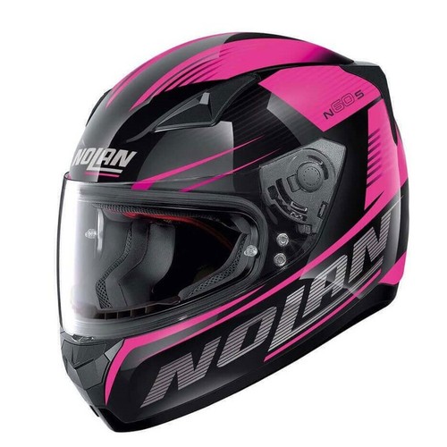 CASCO DONNA INTEGRALE HELMET MOTO SCOOTER NOLAN N60.5 MOTRICO 48 NERO FUXIA  | eBay