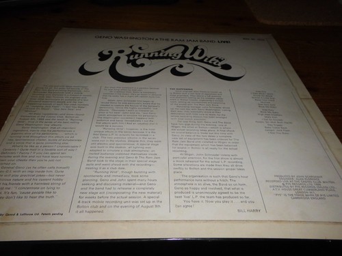 Geno Washington & The Ram Jam Band, Running Wild vinyl LP, mono 1968 Live - Picture 3 of 3