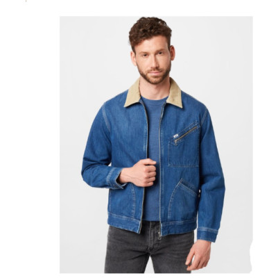 Lee Men's 91B Blue Denim Vernon L86XKEZR Jacket £200 Authentic