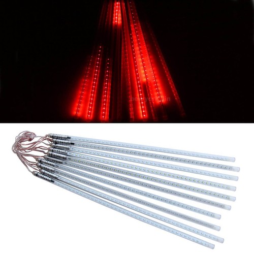 10pcs Tubes String 50cm 2835 54 LED Strip Light Meteor Shower Rain & 12V Adapter - Picture 47 of 53