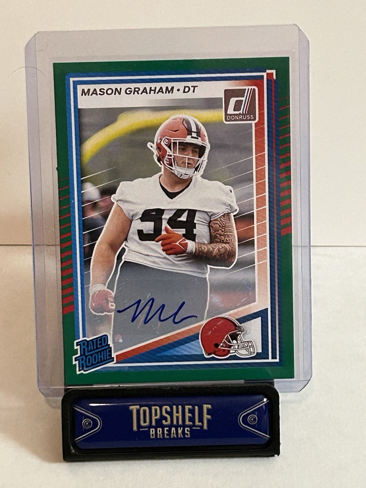 Mason Graham Panini Donruss #340 Autograph Green