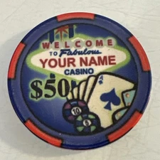 MANUFACTURERS $50 SAMPLE CASINO CHIP COMBINED SHIPPING