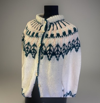Fair Isle Vintage Sweater Handmade Scandi Girl Apres Ski Boho Fisherman Vibe