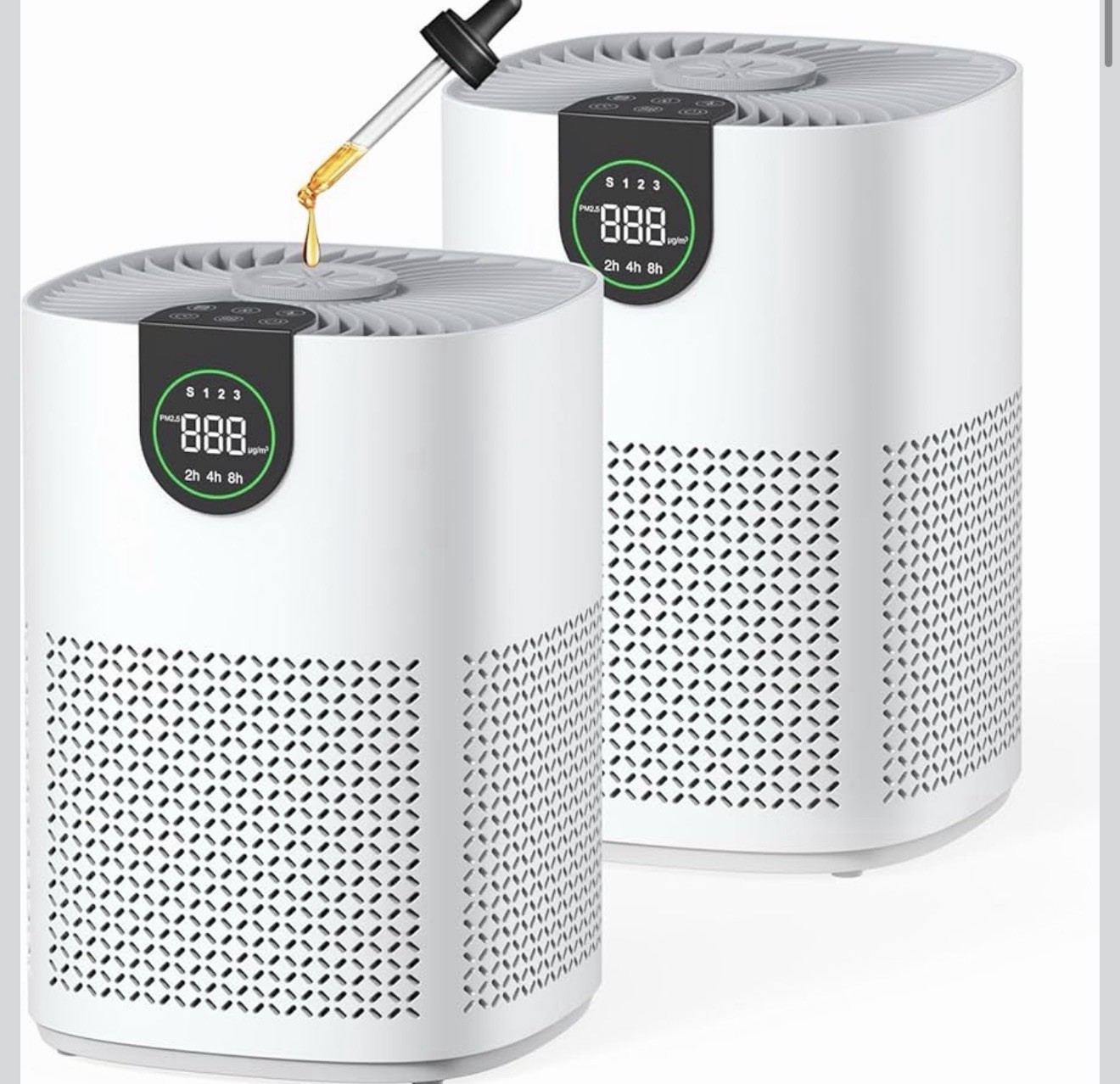 Vewior 2 Pack Air Purifiers For Home, Air Purifiers For Bedroom Large Room Up...