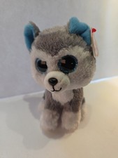 TY Beanie Boos 6" SLUSH Husky Dog Plush Stuffed Animal Toy MWMTs Ty Heart Tags